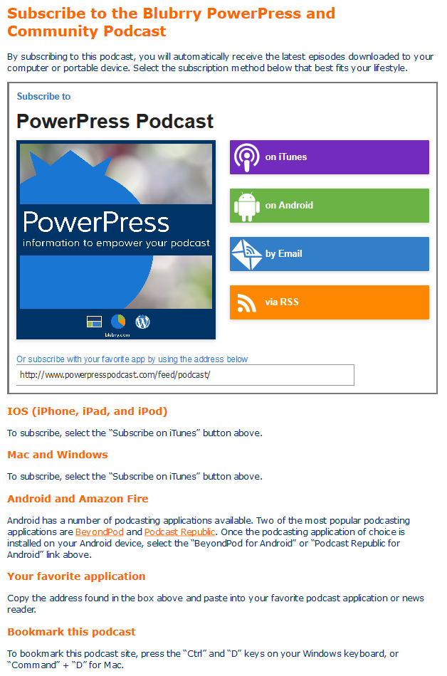 افزونه PowerPress Podcasting Plugin by Blubrry